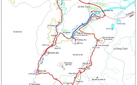 Bản đồ các tuyến điểm du lịch vườn quốc gia Phong Nha Kẻ Bàng