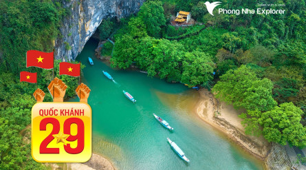 Tour Sài Gòn Quảng Bình 2/9: Phong Nha Kẻ Bàng – Suối Nước Moọc – Thung Lũng Ngọc Bích Hava 3 ngày 2 đêm