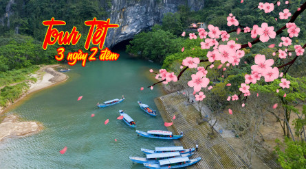 Tour Tết Quảng Bình 3 ngày 2 đêm: Vũng Chùa – Phong Nha Kẻ Bàng – Động Thiên Đường – Suối Bang Onsen – Chùa Hoằng Phúc