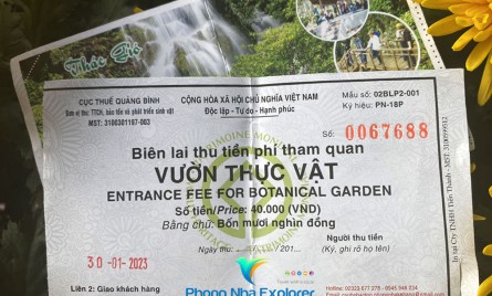Thác gió Vườn Thực Vật – Phong Nha Botanic Garden