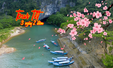 Tour Tết Quảng Bình 3 ngày 2 đêm: Vũng Chùa – Phong Nha Kẻ Bàng – Động Thiên Đường – Suối Bang Onsen – Chùa Hoằng Phúc