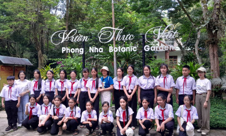 Vườn thực vật Phong Nha: Lớp học xanh và trải nghiệm kỹ năng sống