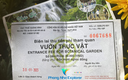 Thác gió Vườn Thực Vật – Phong Nha Botanic Garden