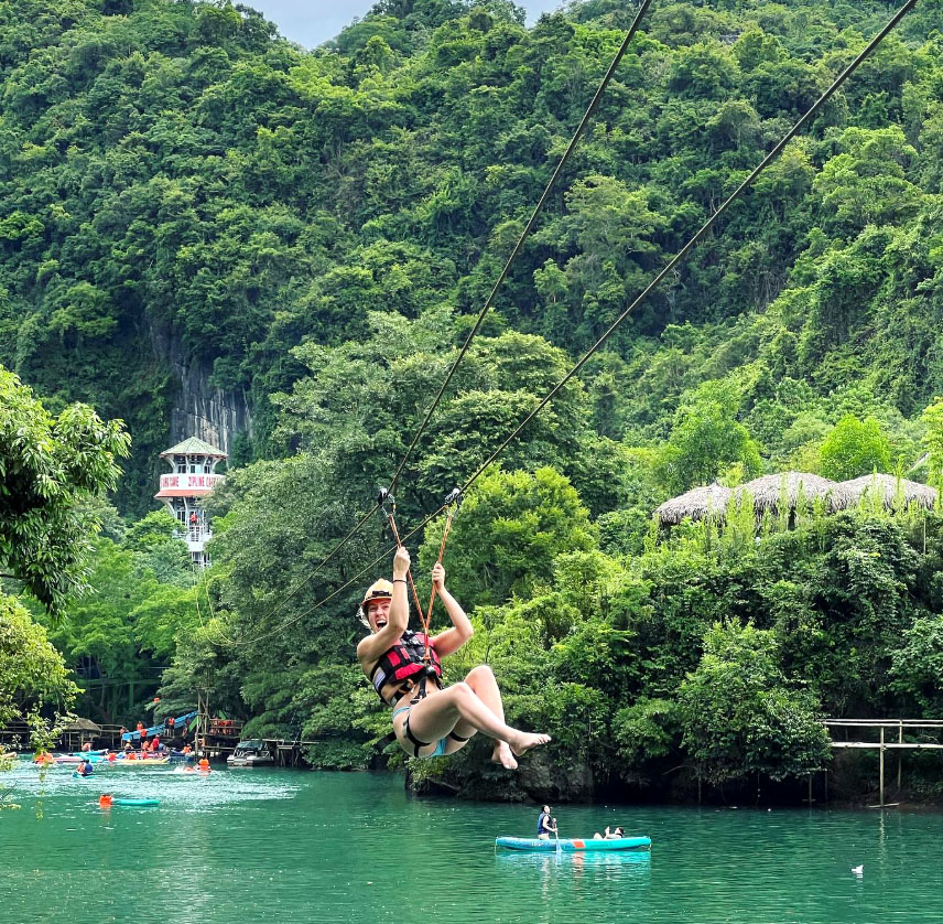 Zipline Sông Chày Hang Tối
