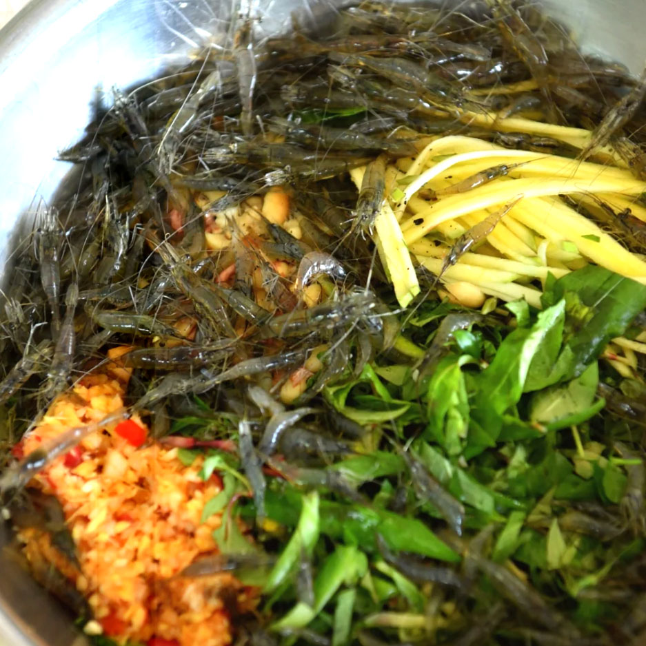 Gỏi tép nhảy